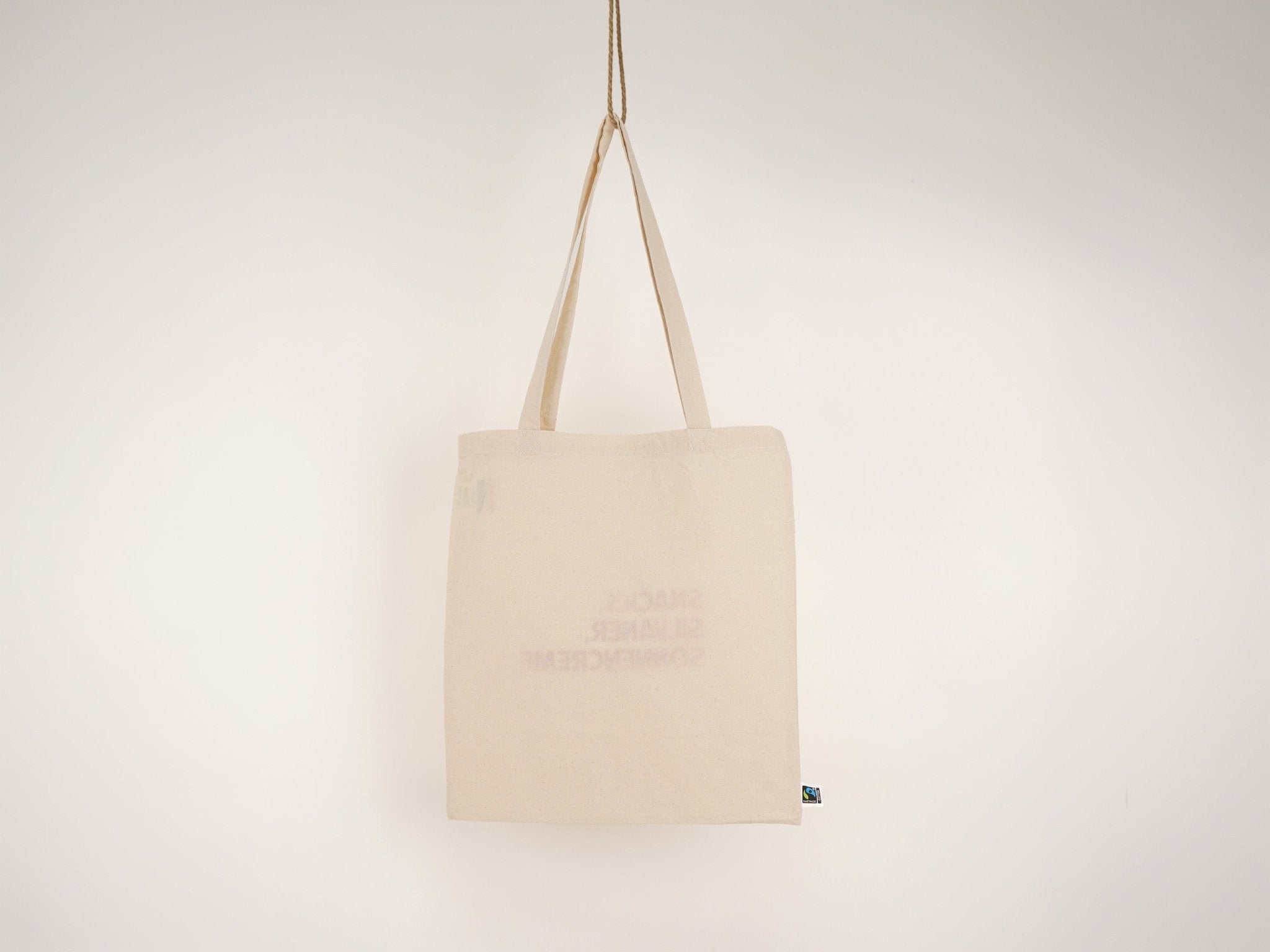 Tote Bag „Snacks, Silvaner, Sonnencreme“ · Siebdruck · Fairtrade - Fisch & Farbe